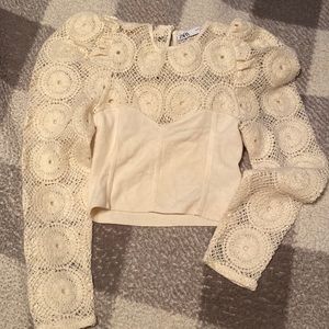 Zara knit crop top